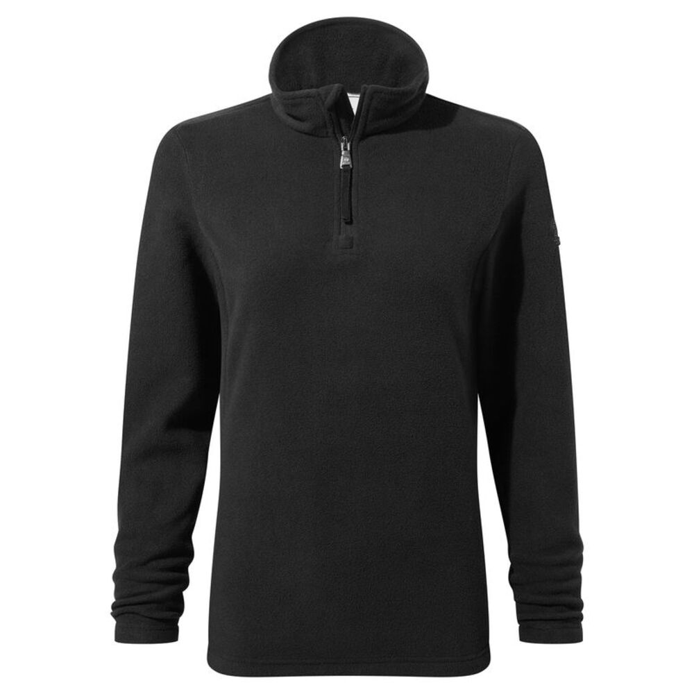 TOG24 Womens/Ladies Revive Quarter Zip Fleece Top / Black
